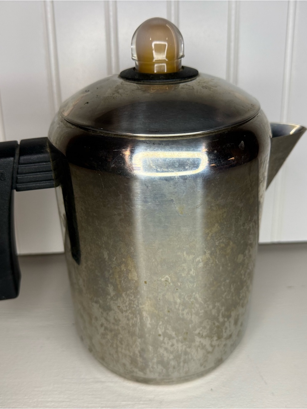 Vintage Copco Stainless Steel 8 Cup Coffee Percolator, Tested & Clean